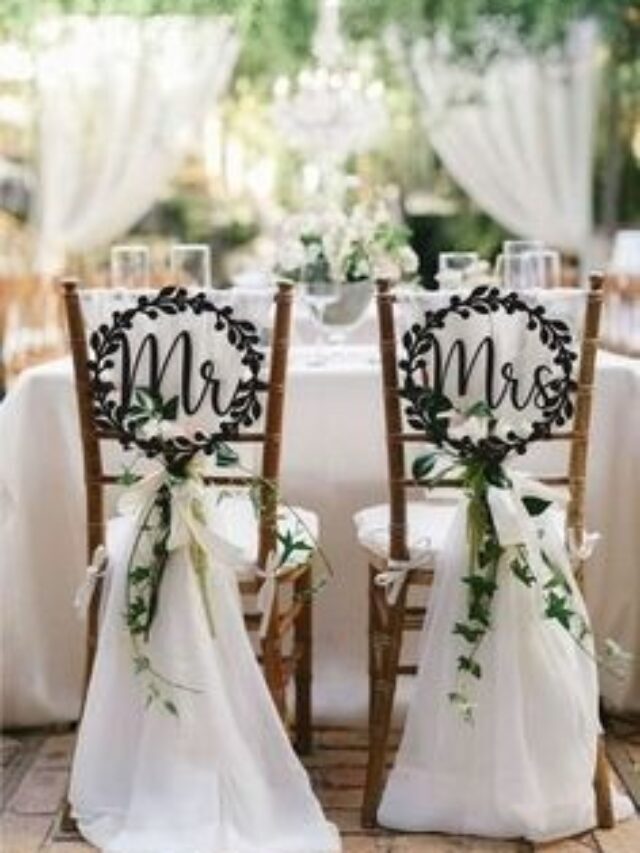 The Types Of Chairs Used At Weddings